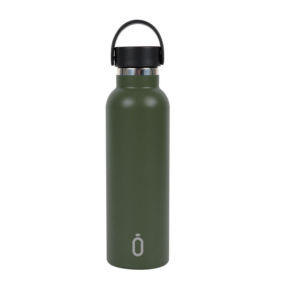Botella Térmica Safta Palm Tree Verde oscuro Silicona Acero Inoxidable
