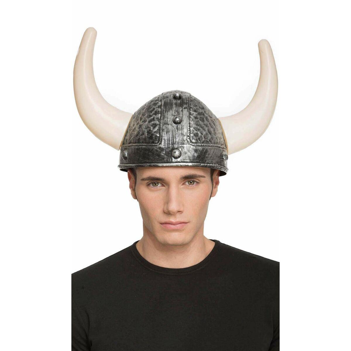 Casco Vikingo Gris 60 cm Adultos