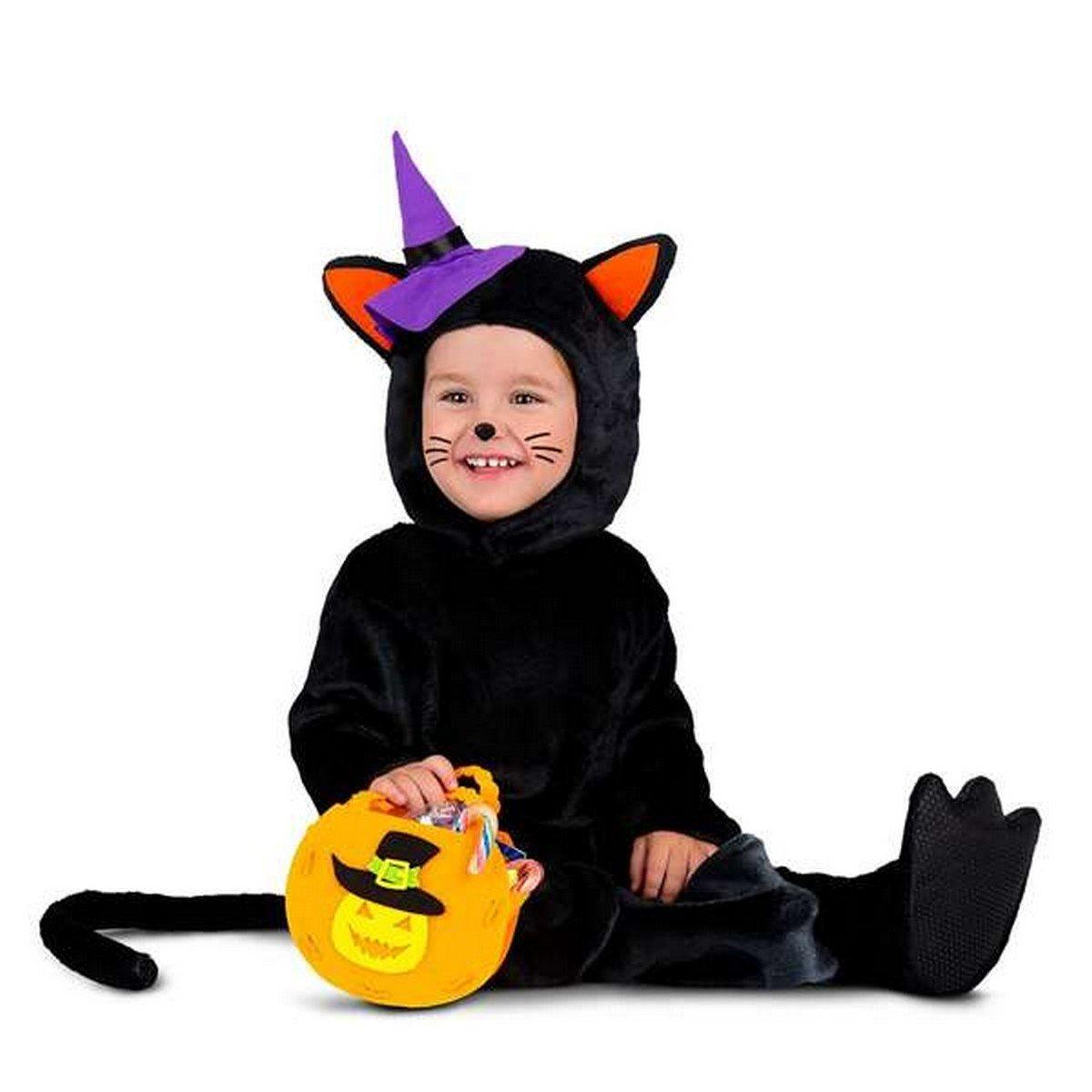 Disfraz para Bebés My Other Me 12-24 Meses Calabaza Gato Negro