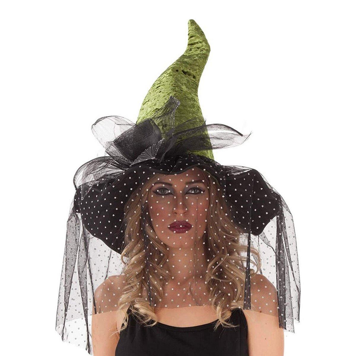 Sombrero My Other Me Negro Verde Talla única Bruja 59 cm