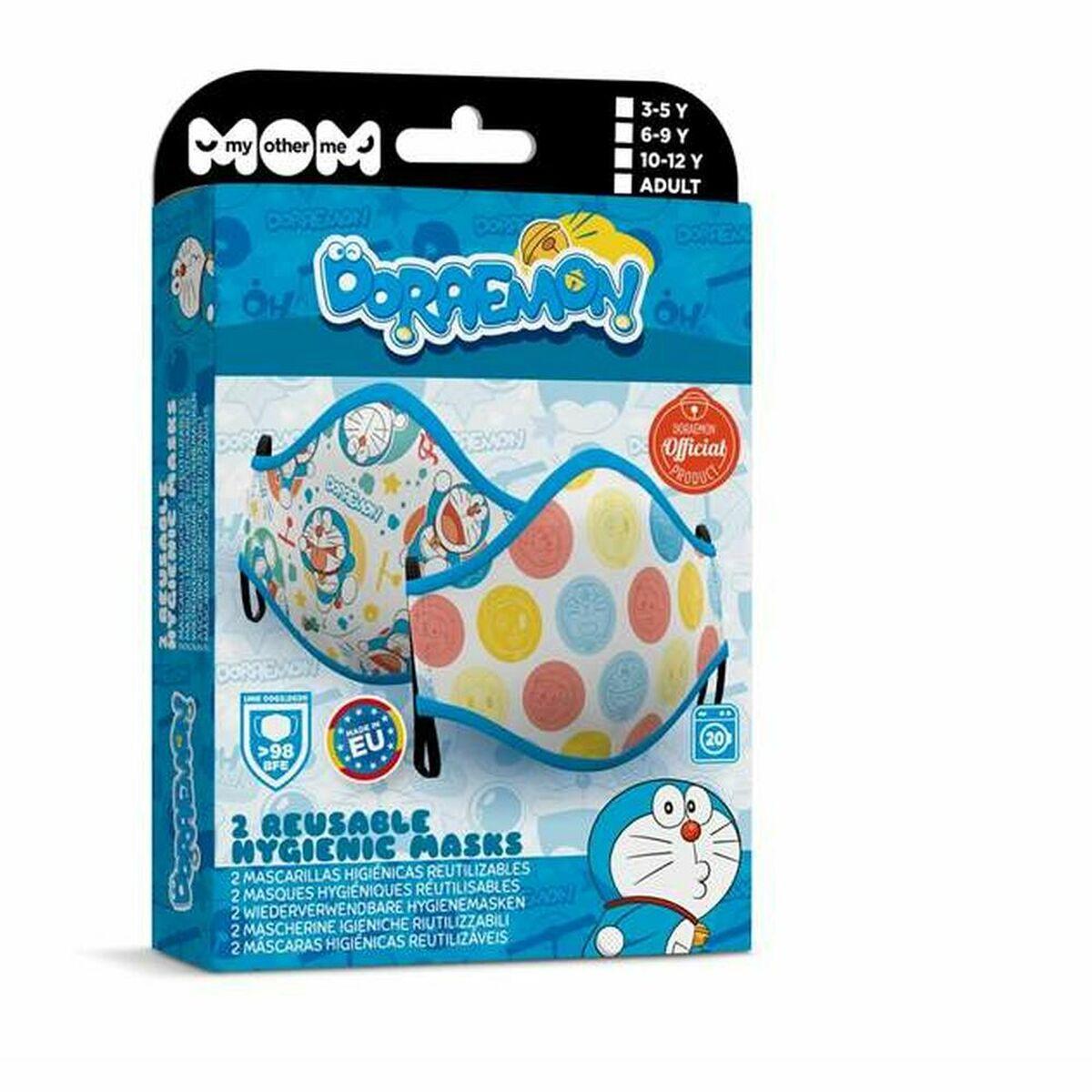 Mascarilla Higiénica de Tela Reutilizable My Other Me Doraemon Premium 10-12 Años