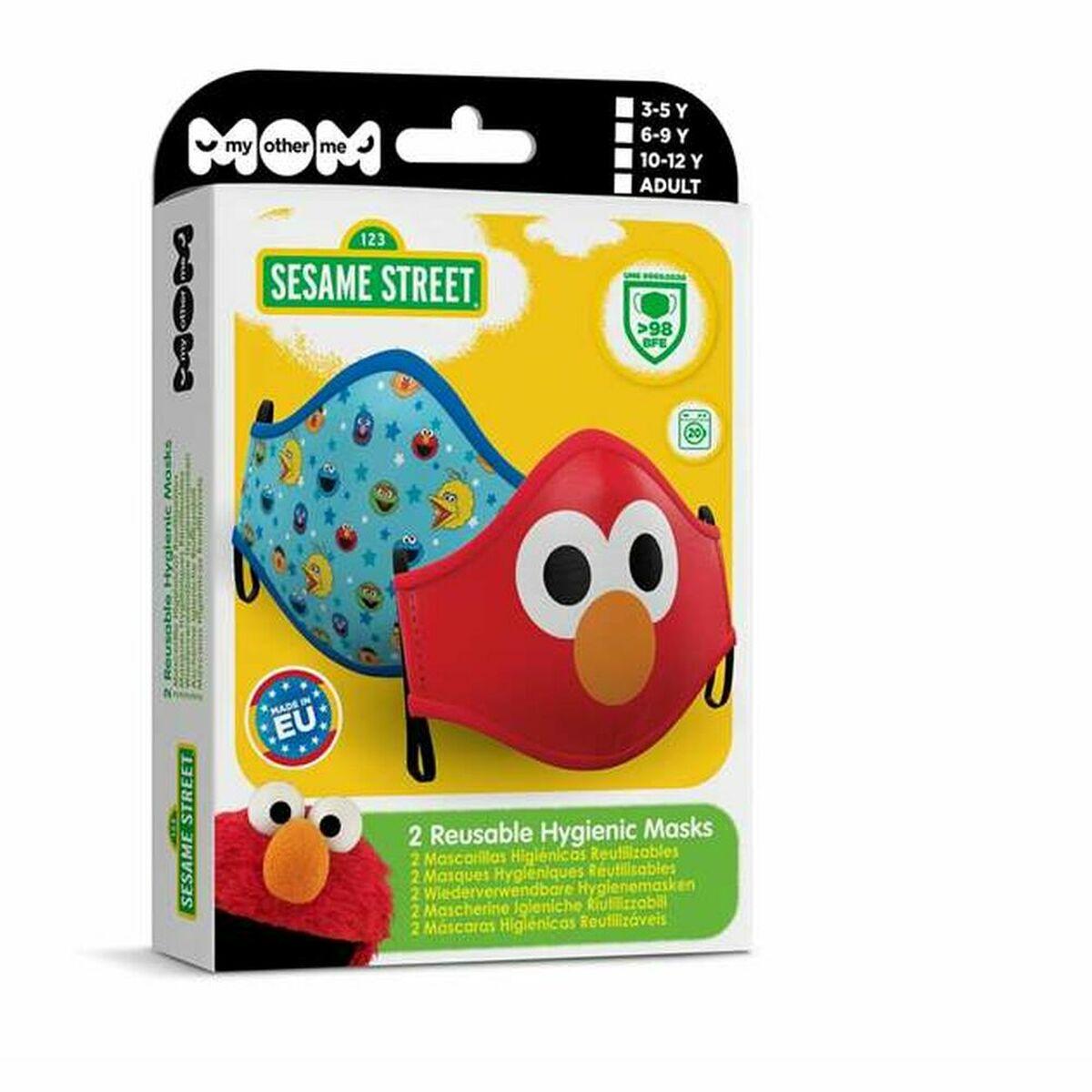 Mascarilla Higiénica de Tela Reutilizable Sesame Street Premium Adulto