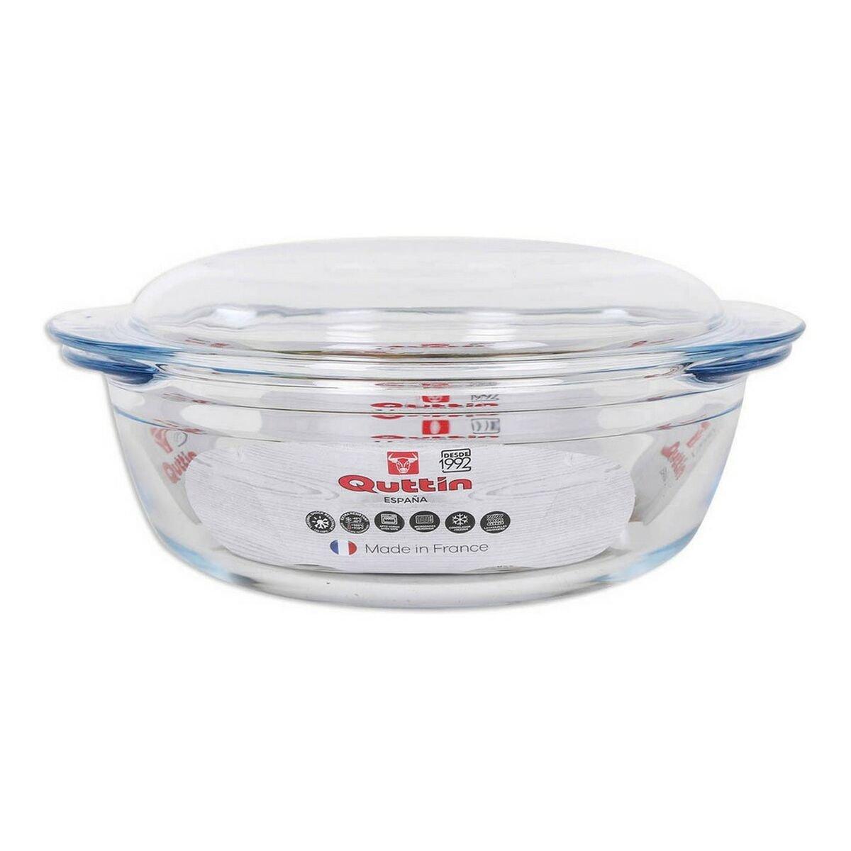 Cacerola Con Tapa Quttin 124316 Vidrio 30 x 40 cm