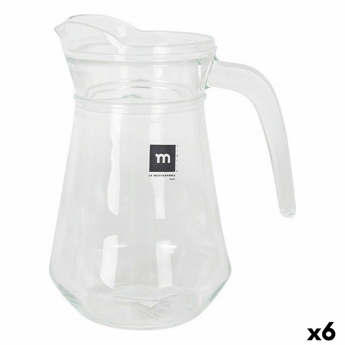Jarra de Cristal Transparente Inde Bar Vidrio (6 Unidades)