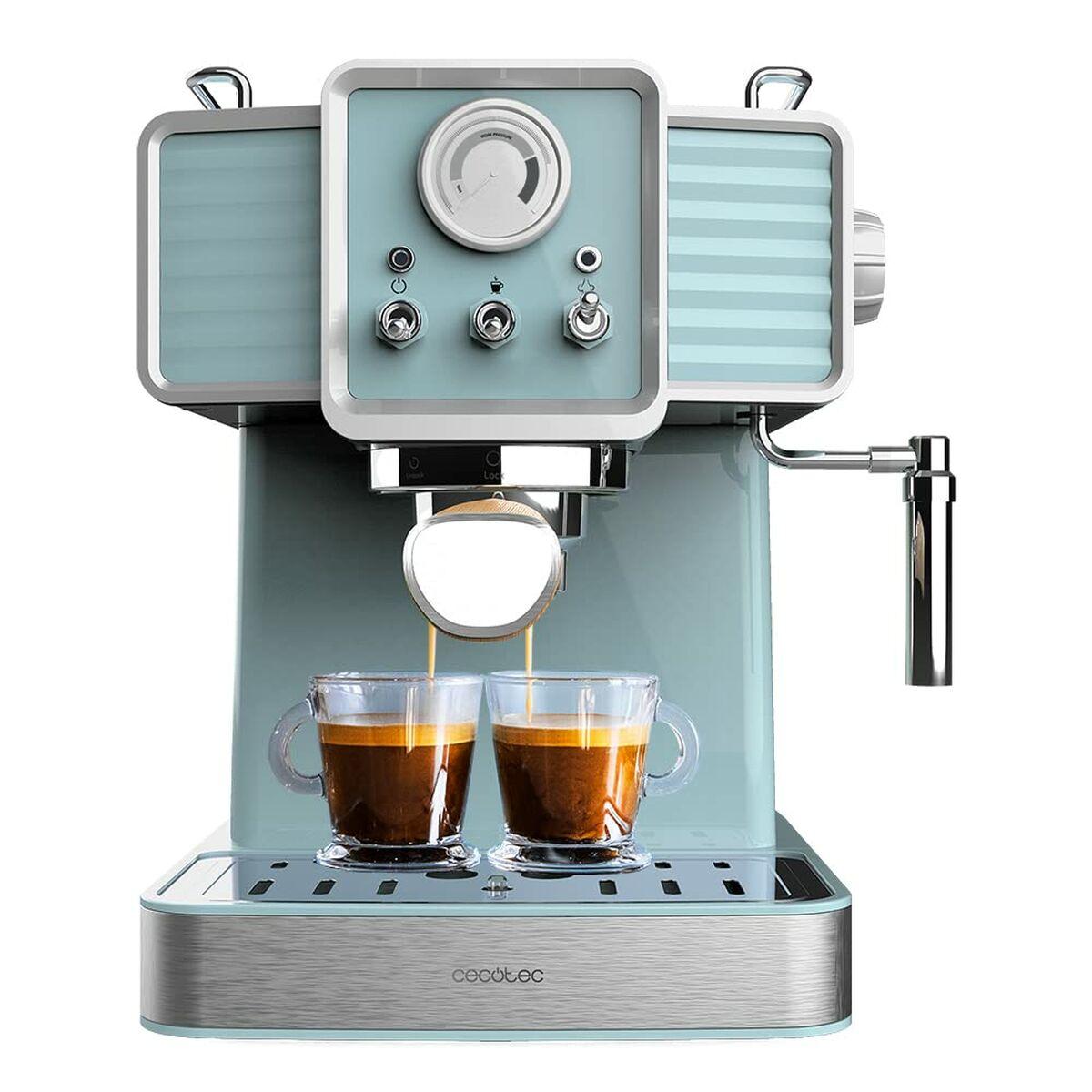 Cafetera Italiana Cecotec Power Espresso 20 Light Blue Acero Inoxidable 1,5 L