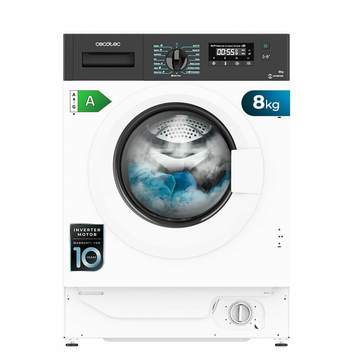 Lavadora Cecotec Bolero DressCode 840 BI Inverter 1400 rpm 8 kg