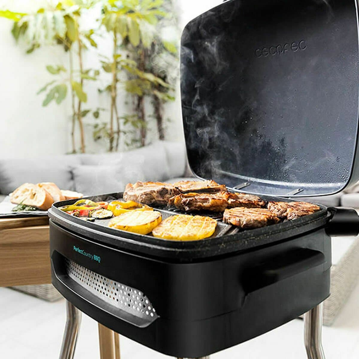 Barbacoa Eléctrica Cecotec PerfectCountry BBQ 2000W 2000 W