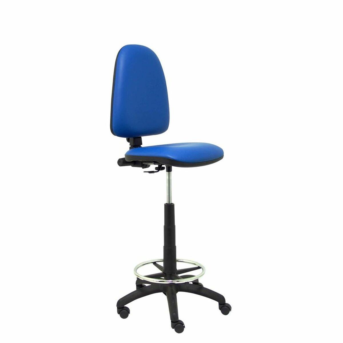 Taburete Ayna Piqueras y Crespo 4CPSPAZ Azul PVC Símil Piel