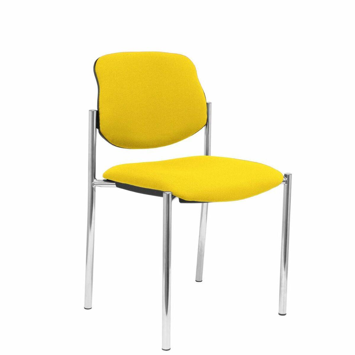 Silla de Recepción Villalgordo Piqueras y Crespo BALI100 Amarillo Símil Piel