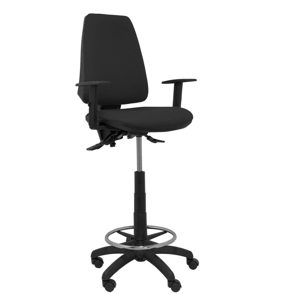 Taburete Elche Piqueras y Crespo I840B10 Negro PVC