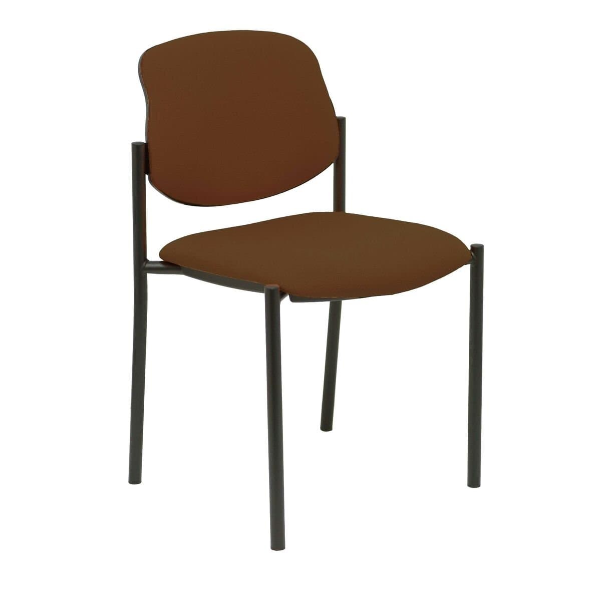 Silla de Recepción Villalgordo Piqueras y Crespo BALI463 Marrón oscuro