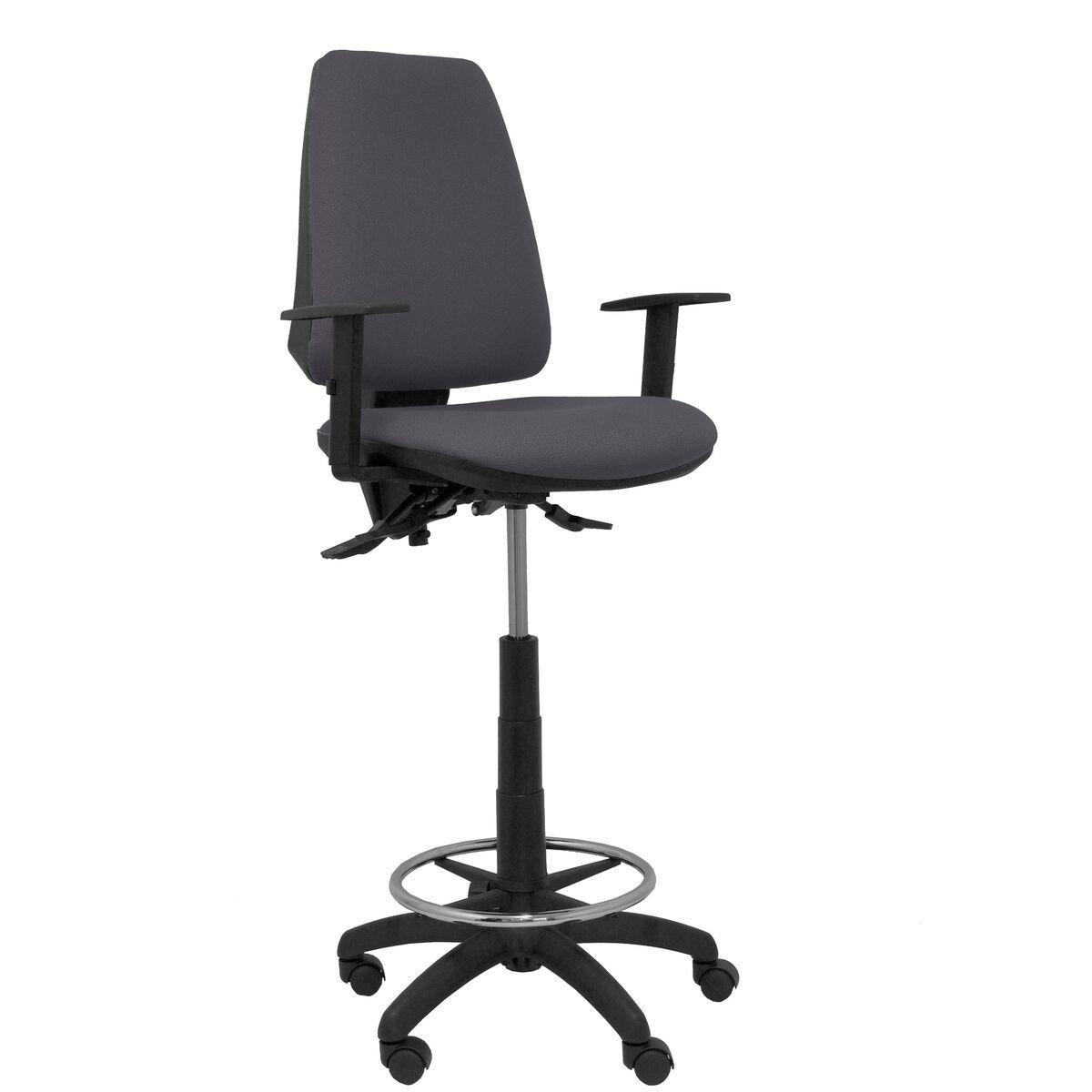 Taburete Elche Piqueras y Crespo 00B10RN Gris oscuro PVC