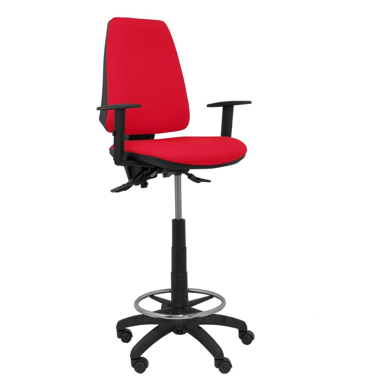 Taburete Elche S Piqueras y Crespo 50B10RN Rojo PVC