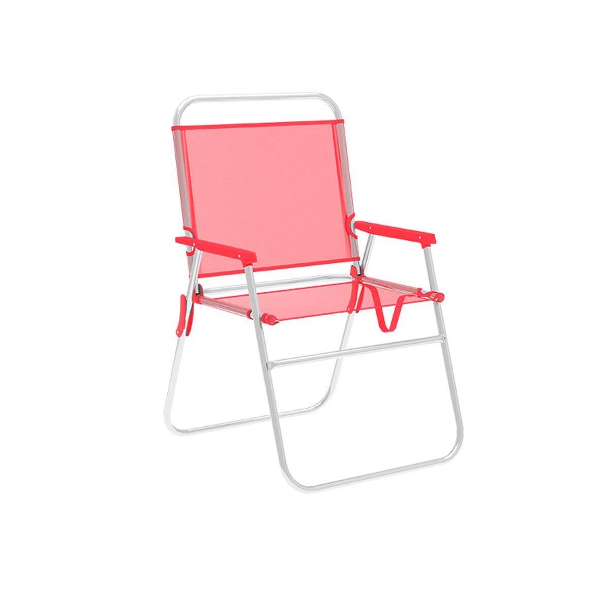 Marbueno Silla Plegable Aluminio Coral Playa y Piscina 52X56X80 cm 10357