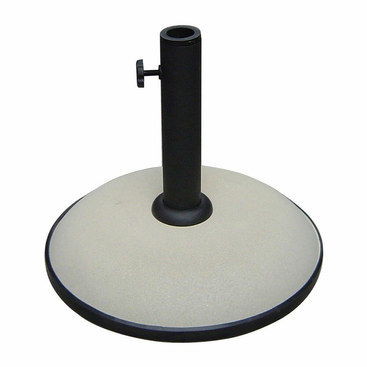 Marbueno Base Sombrilla Redonda Cemento 36x29,5 cm 11KG Blanco Jardin, Piscina y Terraza 10445
