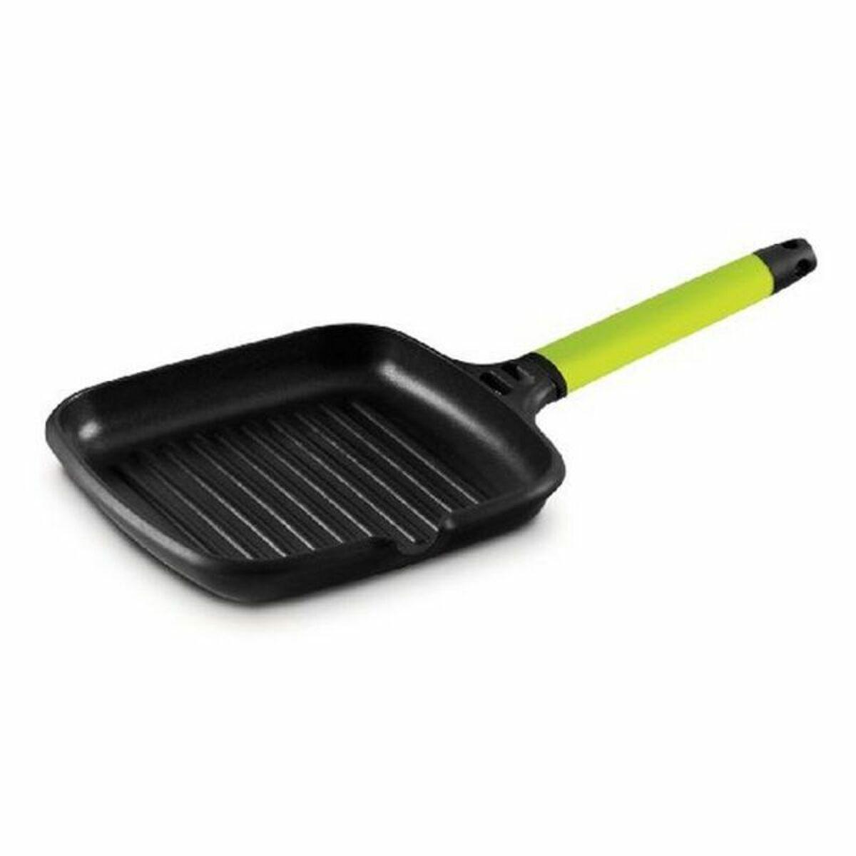 Sartén Asadora con Rayas Castey Fundix (Ø 14 cm) Verde