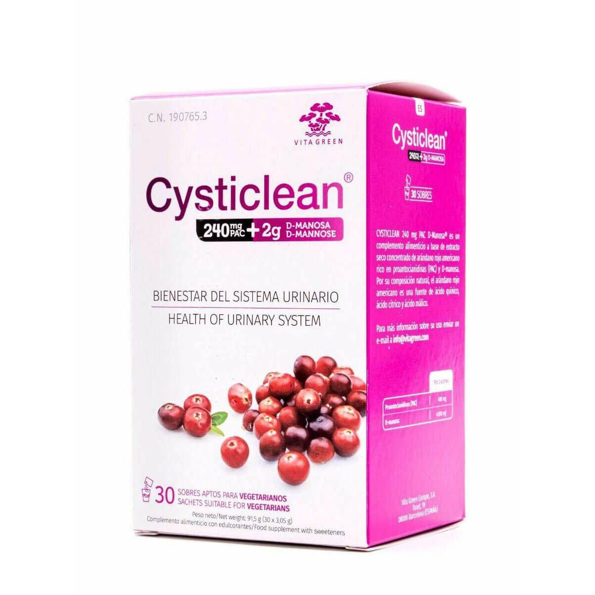 Multinutrientes CYSTICLEAN CYSTICLEAN D-MANOSA 30 unidades