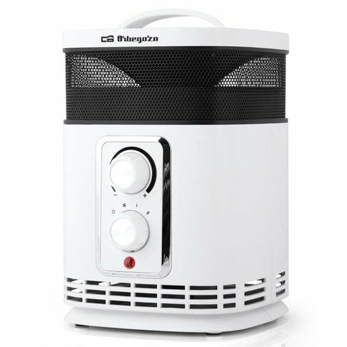 Calefactor Cerámico Portátil Orbegozo CR 6025 Blanco 1500 W