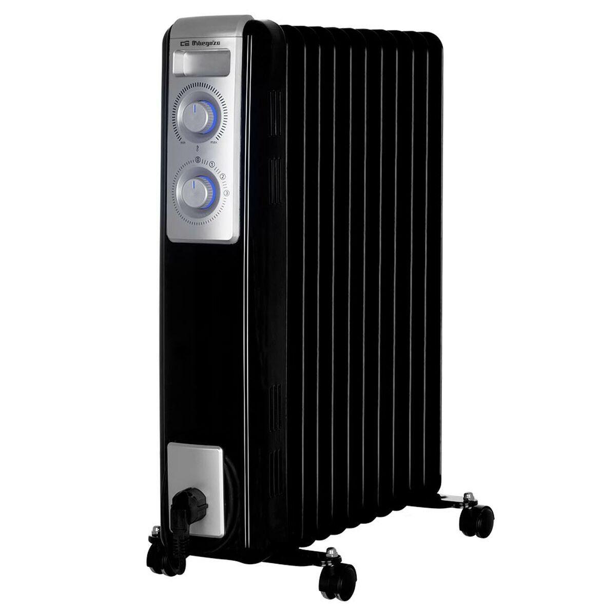 Radiador de Aceite (11 cuerpos) Orbegozo 17446 2500 W Negro