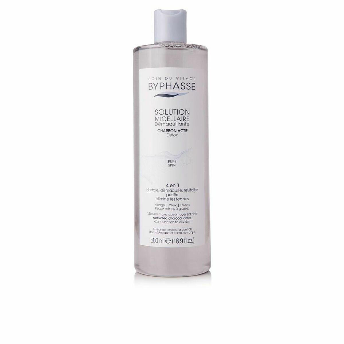 Agua Micelar Desmaquillante Byphasse 1000025017 500 ml Carbón activo