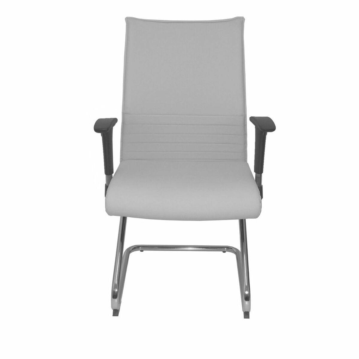 Silla de Recepción Albacete Confidente Patín Piqueras y Crespo 8CPSPBL Blanco