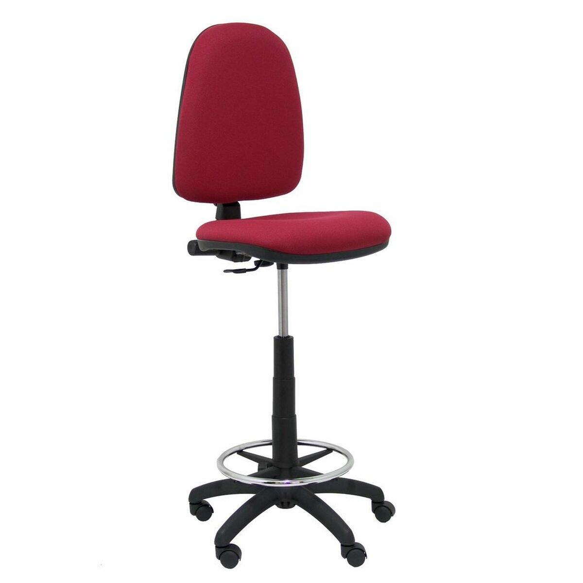 Taburete Ayna bali Piqueras y Crespo T04CP Rojo Granate PVC