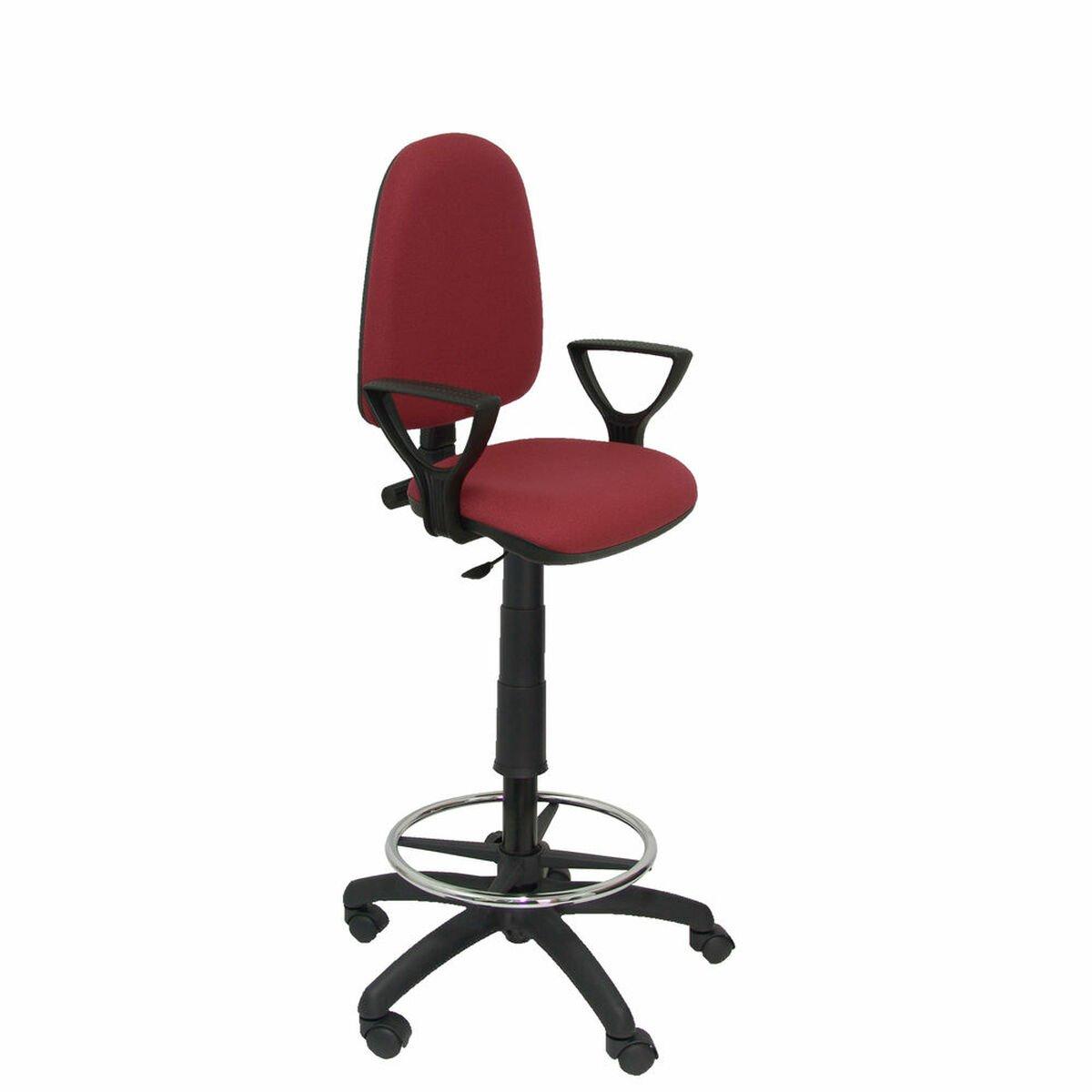 Taburete Ayna bali Piqueras y Crespo T04CP Rojo Granate PVC