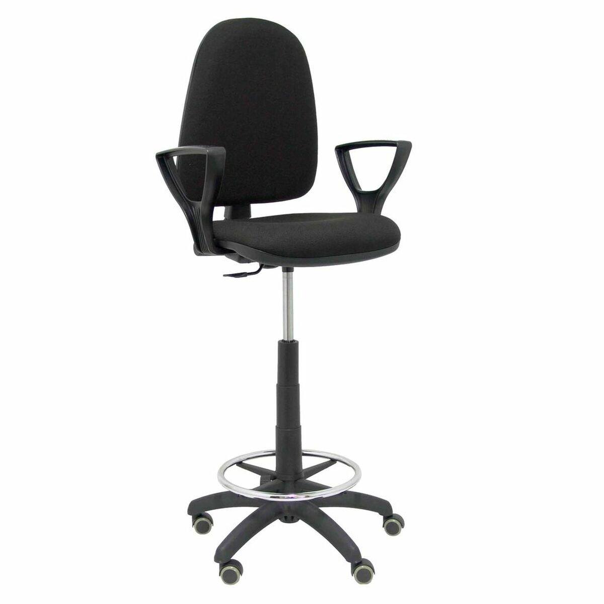 Taburete Ayna bali Piqueras y Crespo T04CP Negro PVC