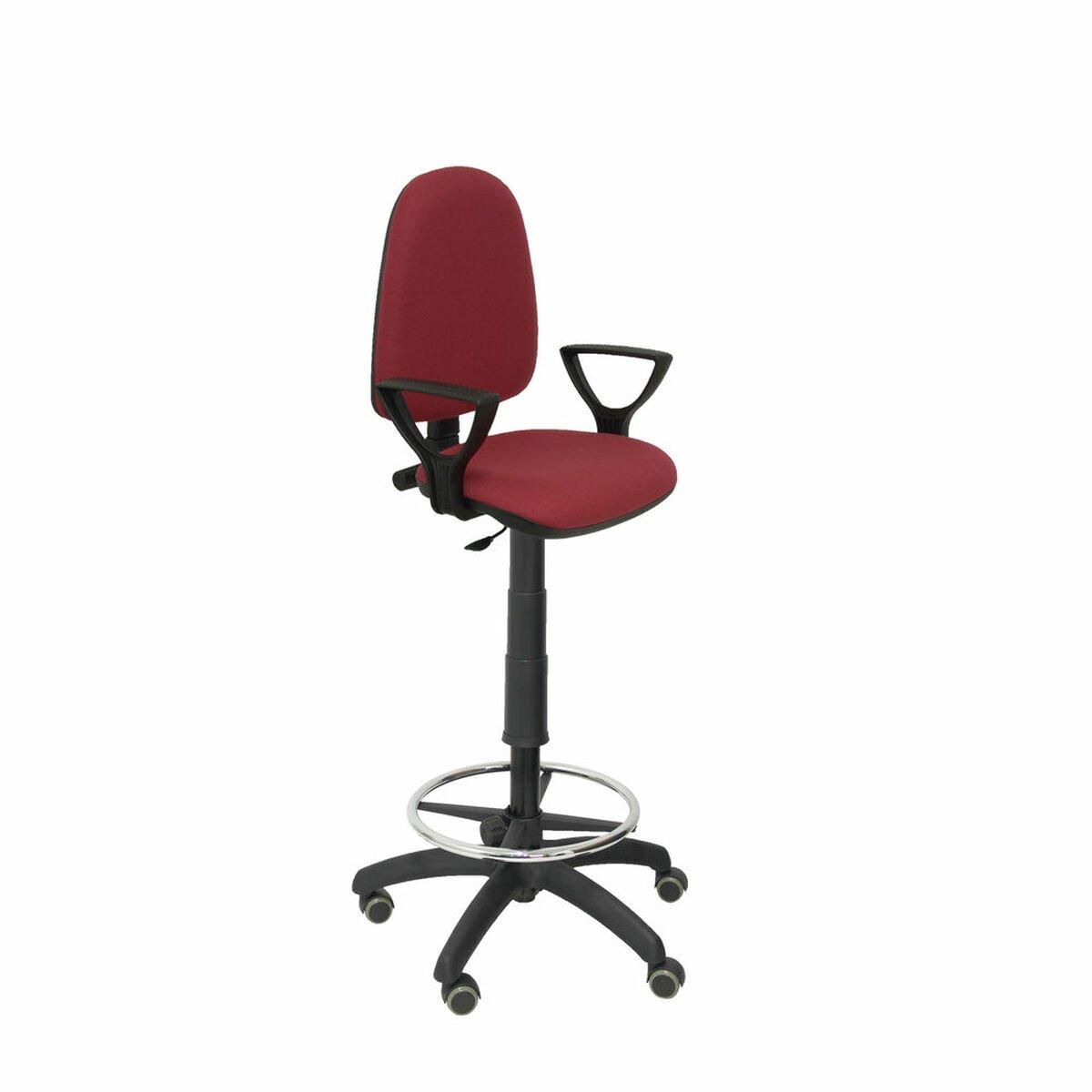 Taburete Ayna bali Piqueras y Crespo T04CP Rojo Granate PVC