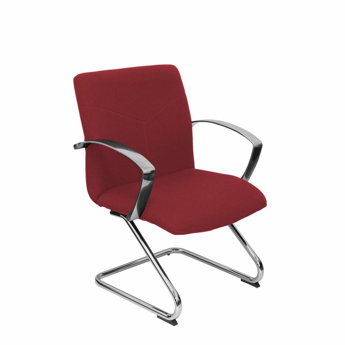 Silla de Recepción Caudete patín Piqueras y Crespo BALI933 Rojo Granate