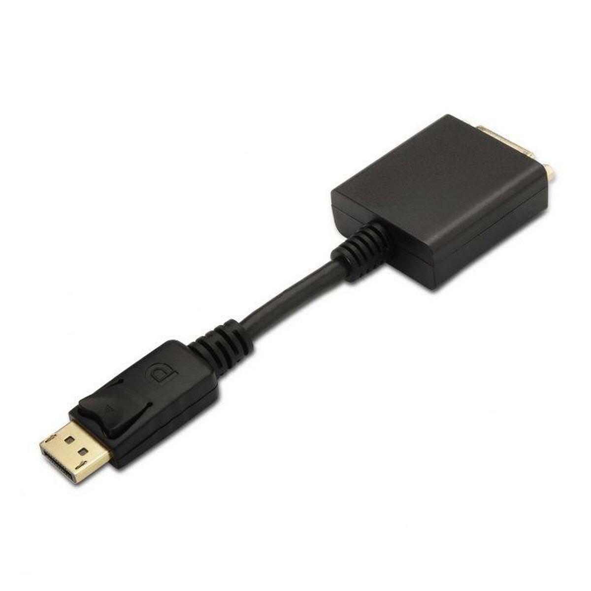 Adaptador DisplayPort a DVI Aisens Negro 15 cm