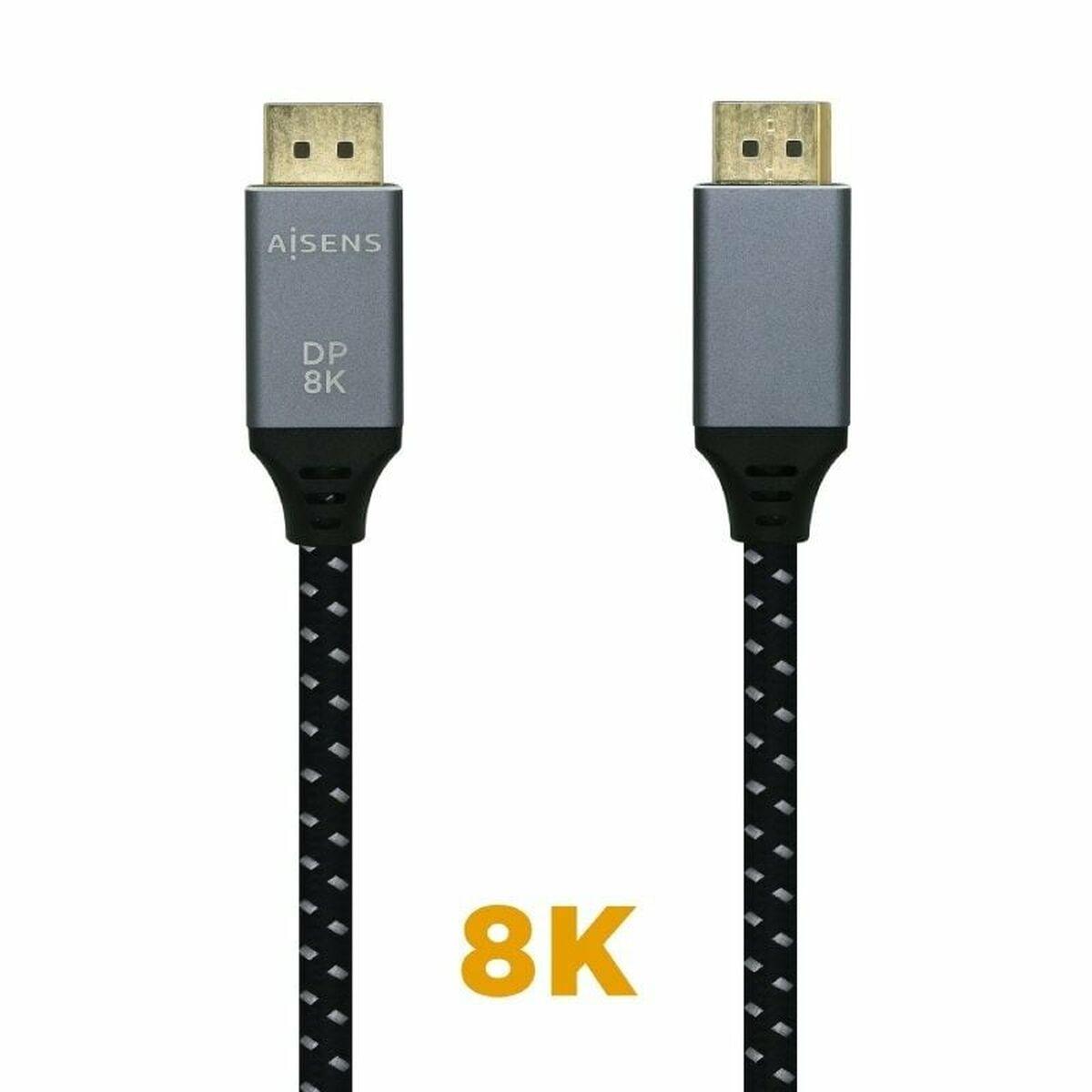 Cable DisplayPort Aisens A149-0438 Negro Negro/Gris 3 m