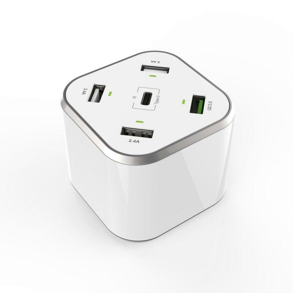 Cargador USB Aisens ASCH-5PQC-W Blanco