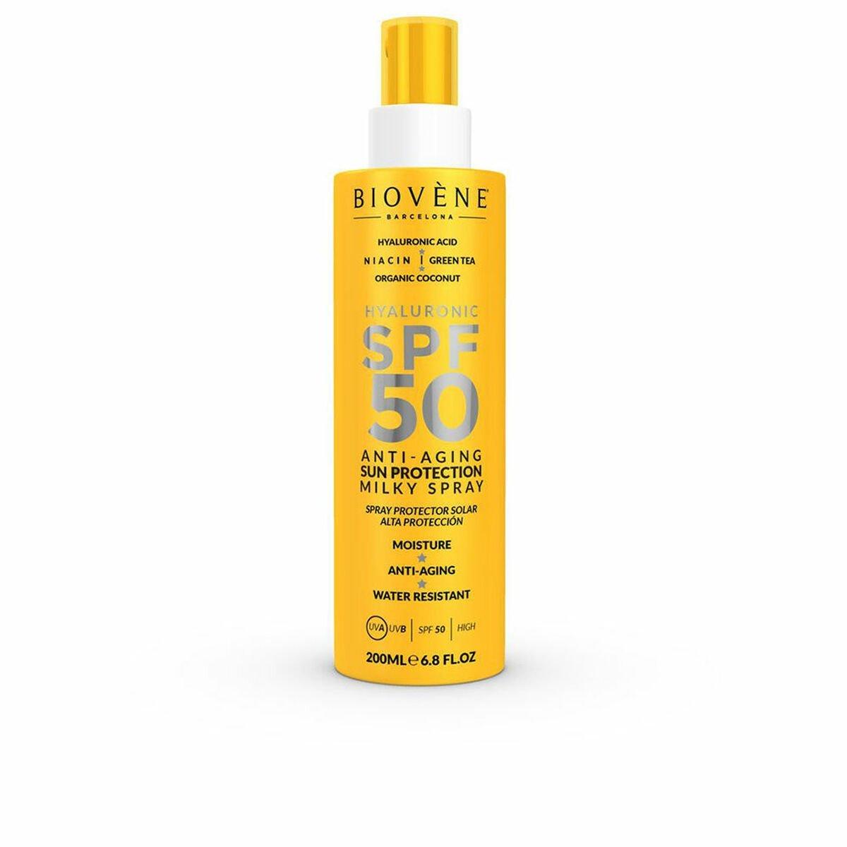 Leche Solar Biovène HYALURONIC ANTI-AGING Spf 50 200 ml Antiedad