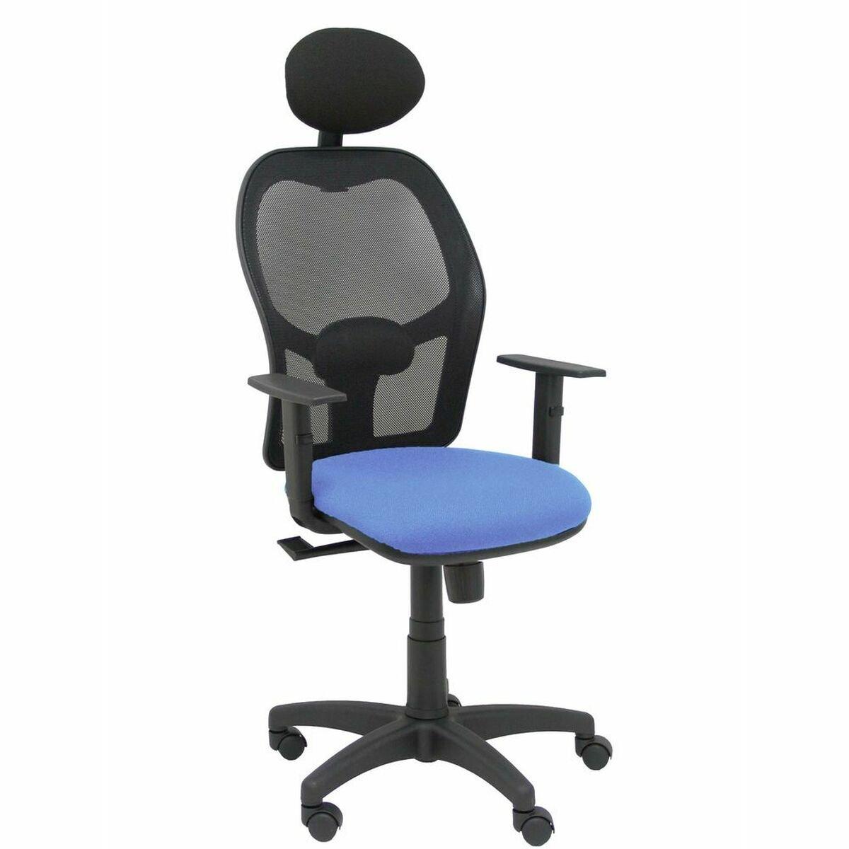 Silla de Oficina con Cabecero Piqueras y Crespo B10CRNC Azul Azul claro