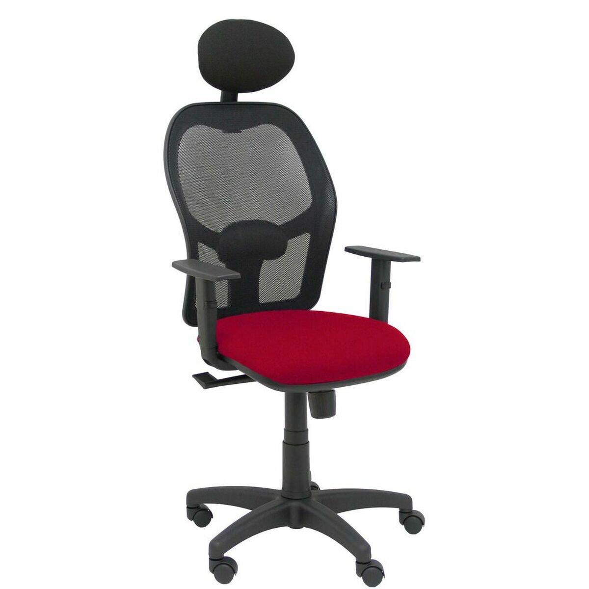 Silla de Oficina con Cabecero Piqueras y Crespo B10CRNC Granate