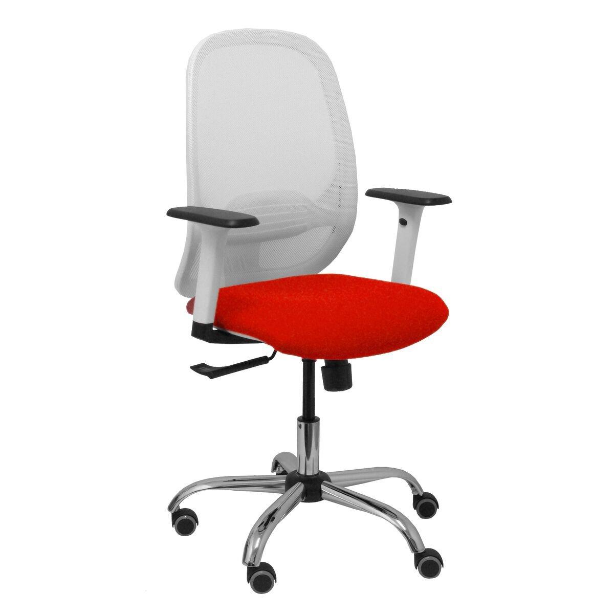 Silla de Oficina Piqueras y Crespo 354CRRP Blanco Rojo