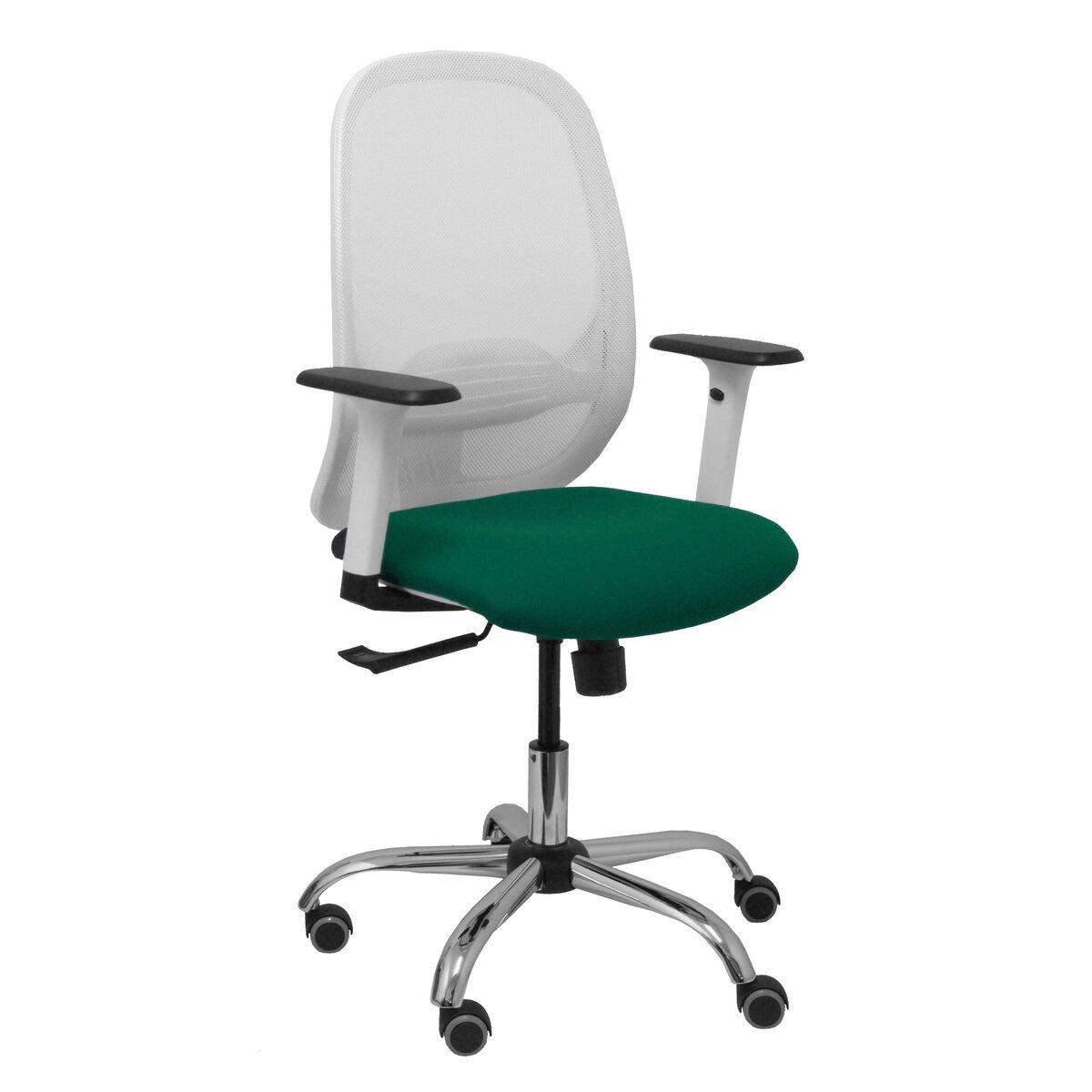 Silla de Oficina Piqueras y Crespo 354CRRP Blanco Verde oscuro