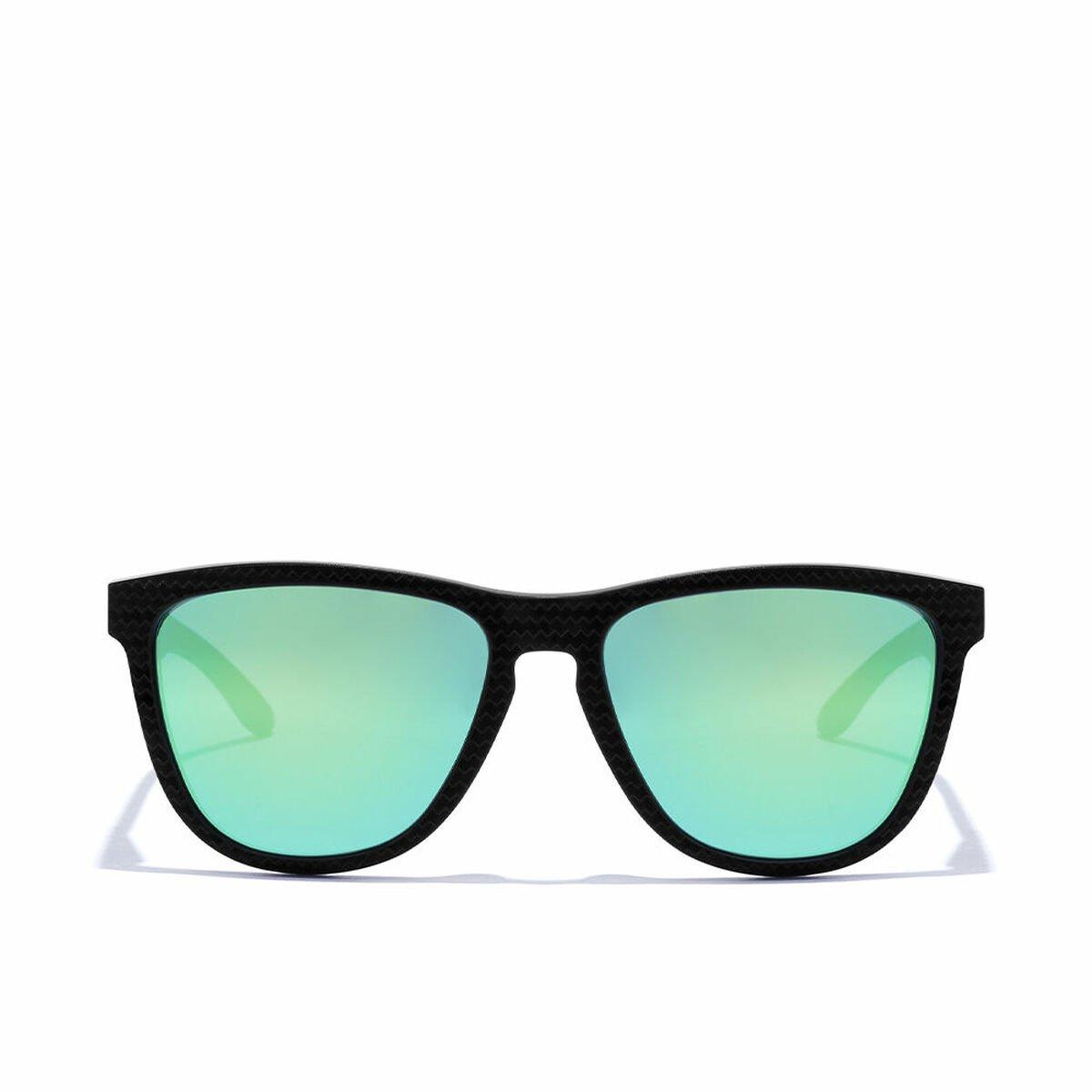 Gafas de sol polarizadas Hawkers One Raw Carbon Fiber Negro Verde Esmeralda (Ø 55,7 mm)