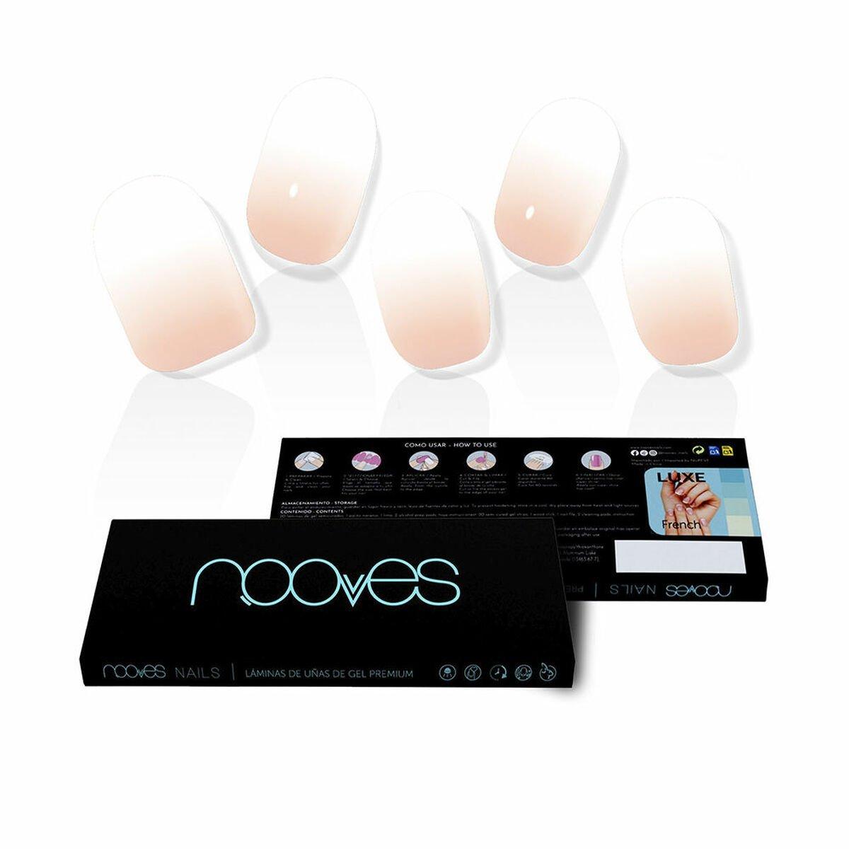 Uñas Postizas Nooves Nude Baby Gel Autoadhesivas 20 Piezas