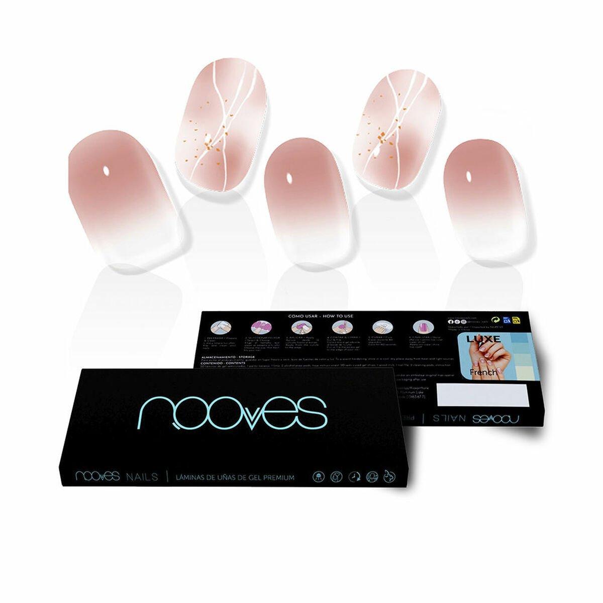 Uñas Postizas Nooves Michelle art design Gel Autoadhesivas 20 Piezas