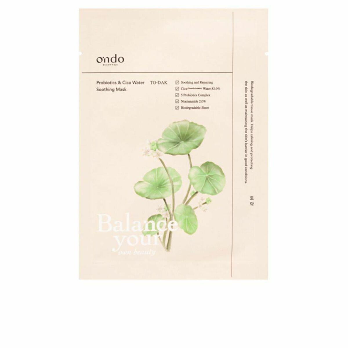 Mascarilla Calmante Ondo Beauty 36.5 Probiotics & Cica Water 25 ml Regenerador