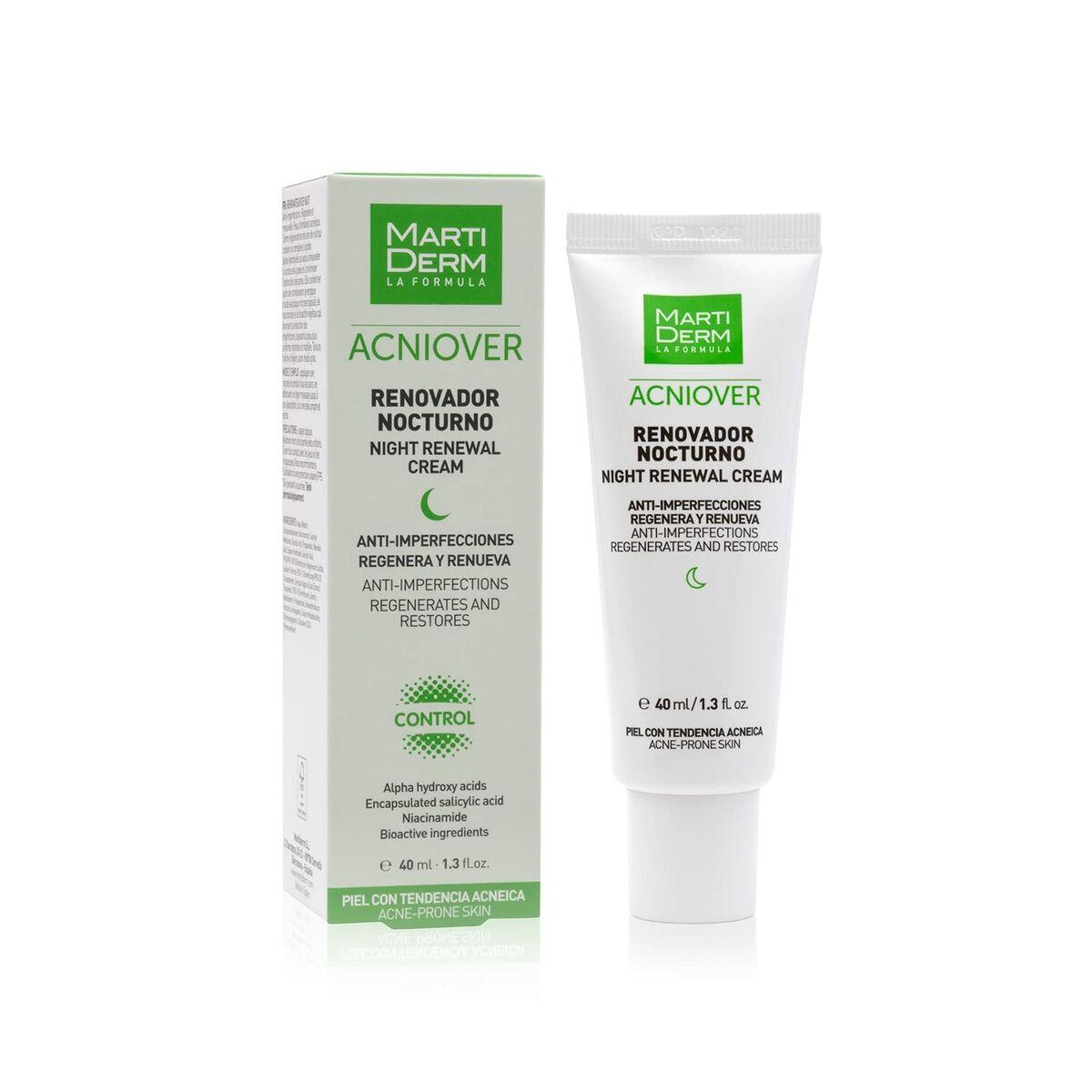 Crema Antiarrugas Regenerante Martiderm ACNIOVER 40 ml Anti-imperfecciones