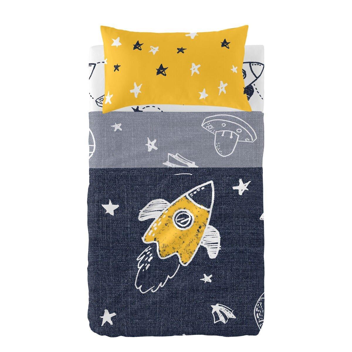 Juego de Sábanas para Cuna HappyFriday Mr Fox Starspace Multicolor