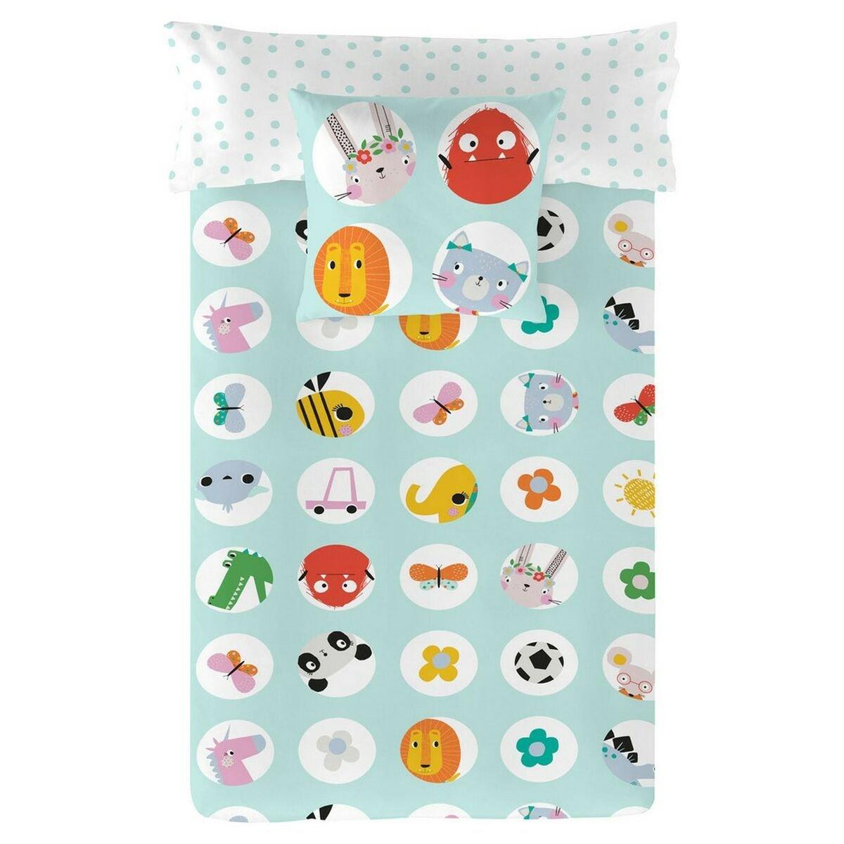Funda Nórdica Lemon Ribbon Points Cama de 80/90 150 x 220 cm Reversible
