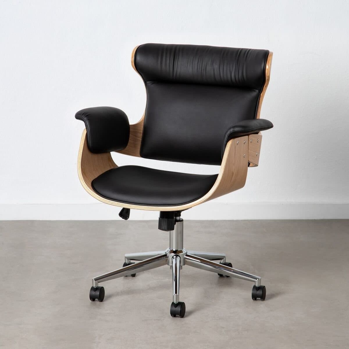 Sillón de Oficina Negro Natural 68 x 62 x 85 cm