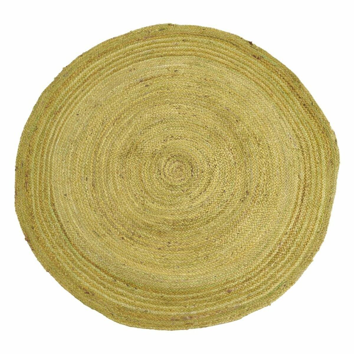 Alfombra Verde Yute 120 x 120 cm