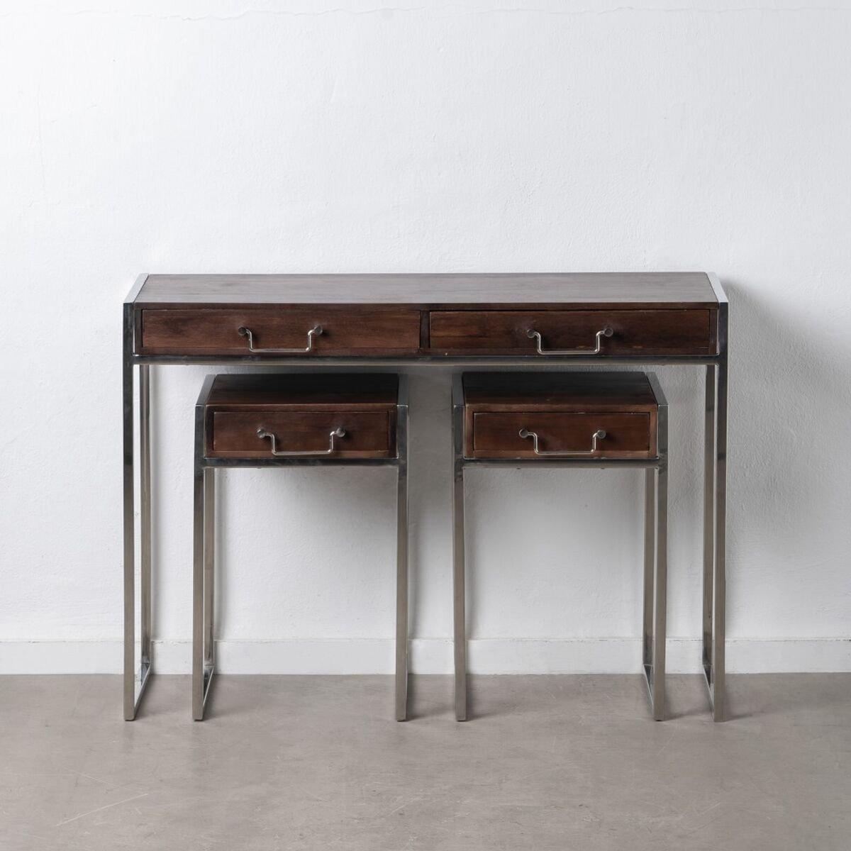 Juego de muebles Marrón Plateado 114 x 40,6 x 81,3 cm