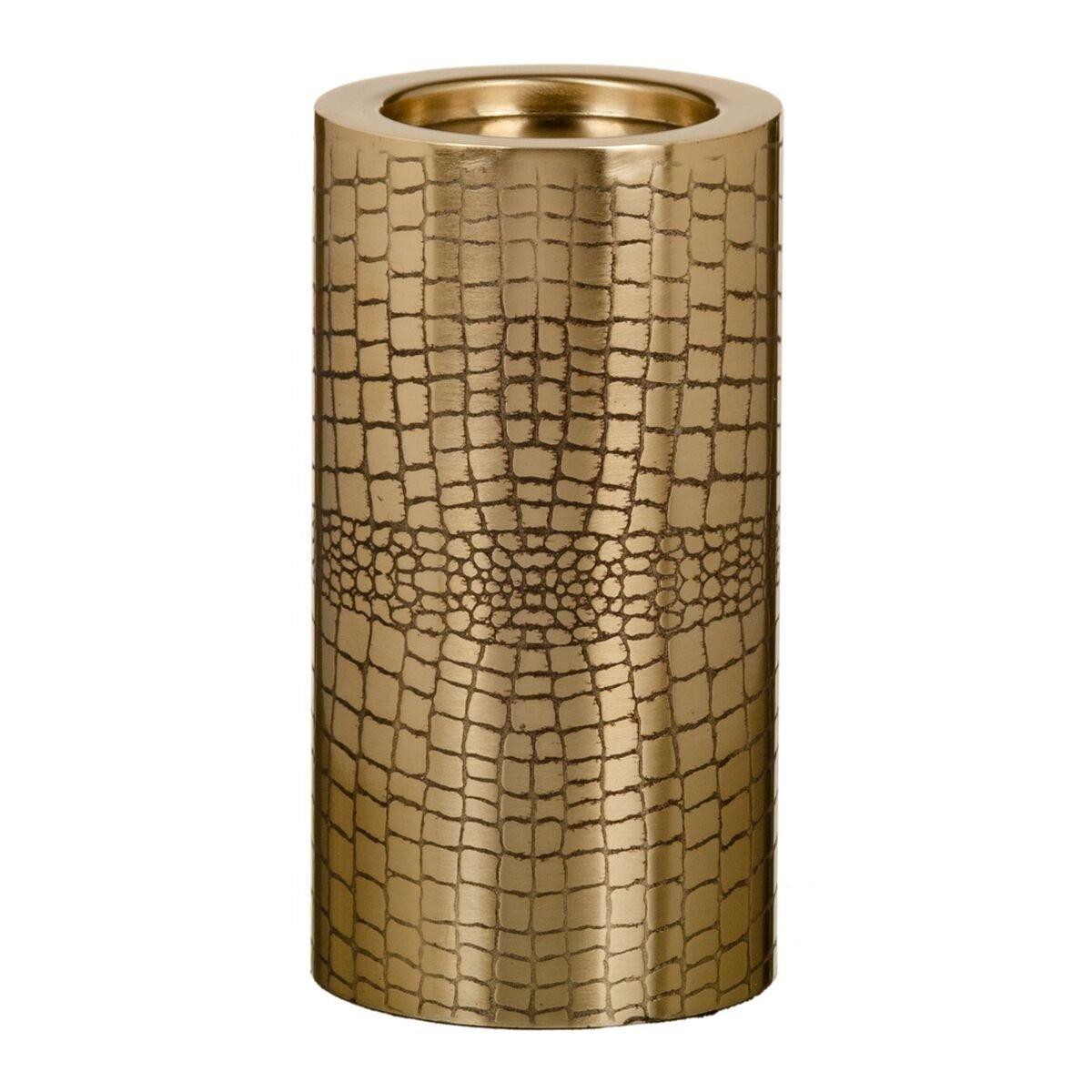 Portavelas Dorado Metal 12 x 12 x 23 cm