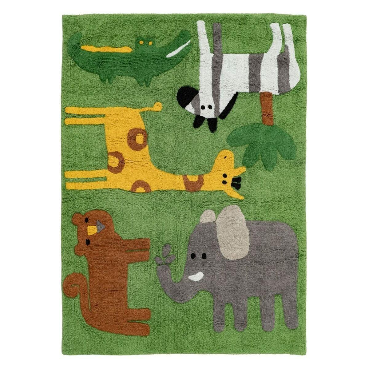 Alfombra Infantil 100 % algodón 135 x 100 cm 135 x 100 x 1 cm